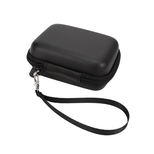 Estuche para cámara digital multiusos, práctico, compacto, portátil, para almacenamiento de tarjetas SD negro