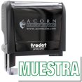 thumbnail image 1 of Large Self-Inking Muestra Stamp, Trodat Printy 4913, Press and Print Stamping, Impression Size 7/8" x 2-1/4", Up to 10,000 Impressions - Green Ink, 1 of 10