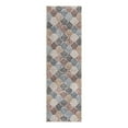 thumbnail image 3 of Unique Loom Eco Trellis Collection Area Rug - Osage (2' x 6' Runner Multi/Blue), 3 of 7