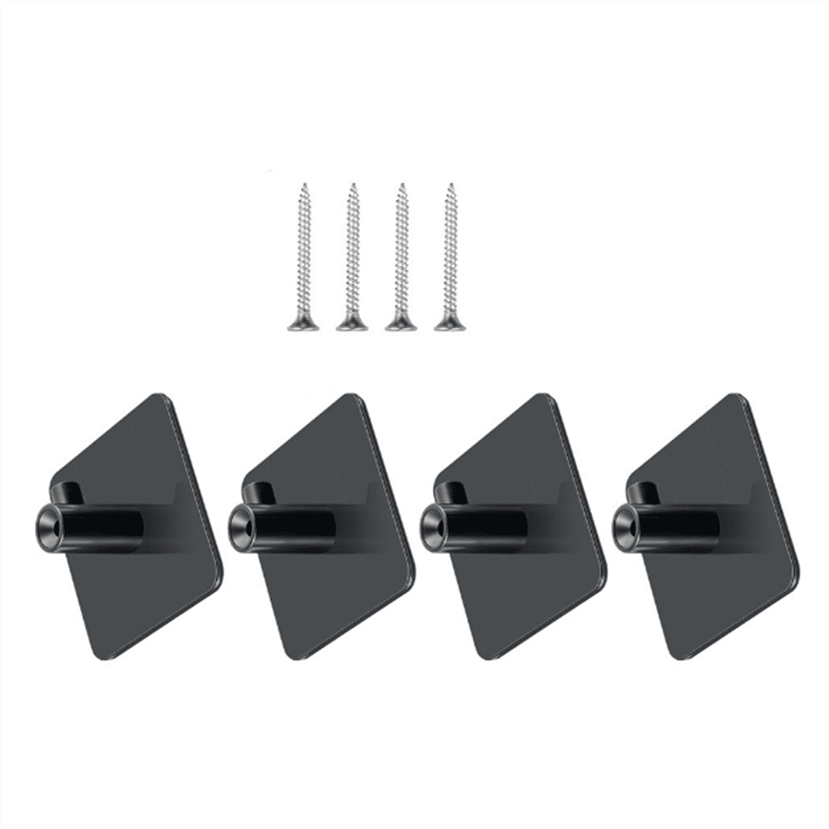 4Pcs Stand Mixer Attachment Holders Storage Organizer with Screw and Adhesive for Dough Hooks Flat Beater Wire Whip