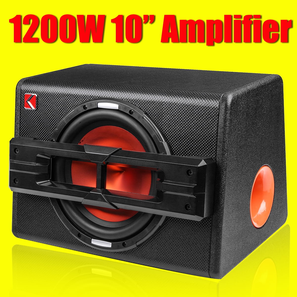 10" 1200W Active Boxed UnderSeat Powered Car/Truck Home Subwoofer Sub