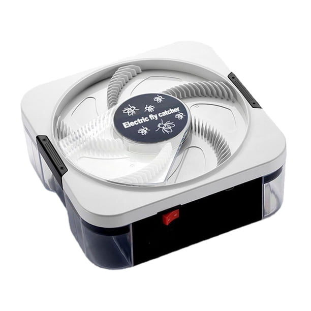 Dispositivo exterminador de moscas eléctrico USB, herramienta silenciosa, atrapamoscas para uso doméstico en interiores. blanco