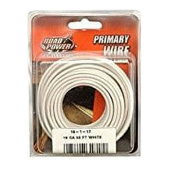Coleman Cable 33 ft. 18 Ga. Primary Wire White
