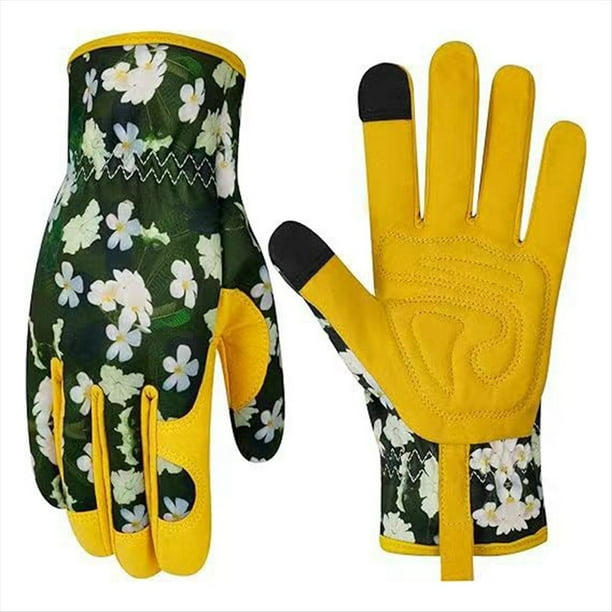 Guantes de JardineríA Estampados Resistentes A Pinchazos, Guantes de JardíN para Mujer, Guantes de Trabajo, Regalos A