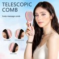 thumbnail image 5 of Retractable Hair Brushes Self Cleaning Massage Scalp Anti-Static Hairbrush for Women, 5 of 5