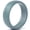 Grayish Turquoise, variant on Silicone Wedding Ring for Women - Soft Rubber Wedding Band Replacement - Infinity Collection