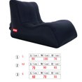 thumbnail image 2 of Soidarity Portable Lazy Air Lounge Chair Inflable Sleeping Camping Bed Beach Sofá Bolsa Deportes acuáticos negro 60*70*55cm Soidarity HW5621-04, 2 of 6