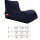 thumbnail image 4 of Soidarity Portable Lazy Air Lounge Chair Inflable Sleeping Camping Bed Beach Sofá Bolsa Deportes acuáticos negro 80*100*70cm Soidarity HW5621-06, 4 of 6