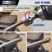 PLATINUMEDGE Deburring External Chamfer Tool with Carbide Blade Deburring Drill Bit for 1/8-3/4”