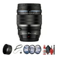 thumbnail image 1 of OM SYSTEM M.Zuiko Digital ED 25mm f/1.2 PRO Lens Bundle Including: 3-Piece Filter Kit, Lens Hood, Full Cleaning Kit, Cap Keeper, 1 of 7