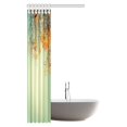 thumbnail image 3 of MYPOP Colorful Leaves in the Autumn Park Shower Curtain, Autumn Trees Leaves in Vintage Color Fabric Shower Curtain Set with Hooks, 36 X 72 Inches, 3 of 3