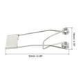 thumbnail image 2 of Unique Bargains 53x19mm Fix Clamps for Ceiling Lamp Recessed Light Downlight Spring Clips 20 Pack, 2 of 5