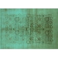 thumbnail image 1 of Ahgly Company Indoor Rectangle Oriental Turquoise Blue Industrial Area Rugs, 6' x 9', 1 of 4