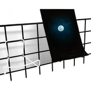 Gridwall Adjustable Product Display Stand, Easel Picture Frame Mount for Grid Panels, Black, 5 Pack