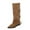 Z01-Khaki, variant on FUZHIQ Knee High Boots Women Fold Over Boots Women Flat Heel Mid Calf Western Boots Wedge Heel Slouchy Tall Boots Zipper Pointed Toe Dress Fall Long Boot for Women
