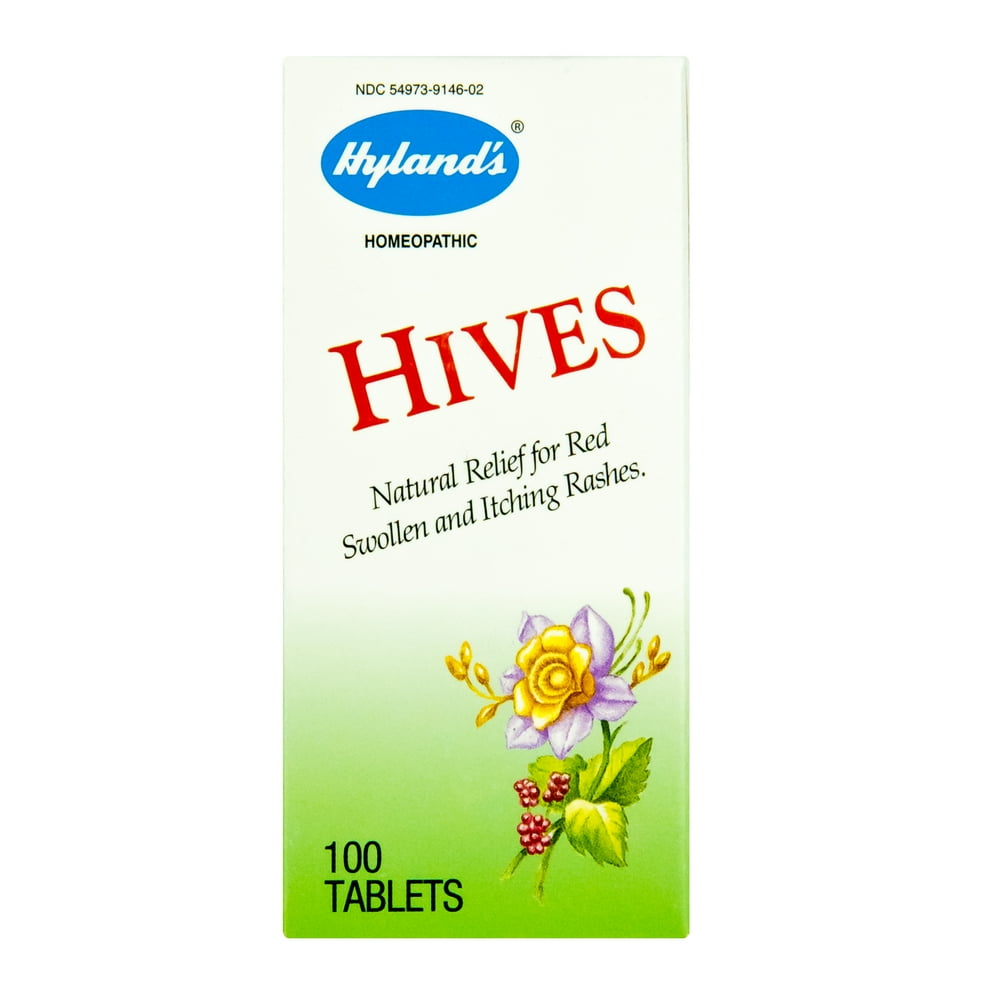 Hyland's Hives Relief Tablets, Natural Relief of Hives, 100 Quick