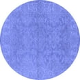 thumbnail image 1 of Ahgly Company Indoor Round Oriental Blue Industrial Area Rugs, 6' Round, 1 of 4