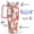 thumbnail image 3 of Personalized Dog Lover Gift Idea - 40oz Insulated Tumbler with Straw for Women - Non-Slip Handle Coffee Travel Cup, 3 of 7