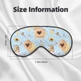 thumbnail image 5 of Goofa Cute Gnome Bee Collects Honey Printed Sleep Eye Mask for Men Women, Zero Eye Pressure Sleeping Mask, Light Blocking Night Blindfold, Soft Eye Shade Cover, 5 of 7