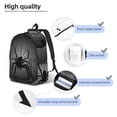 thumbnail image 4 of Yiaed Black Spiders Print Backpack, Premium Laptop Backpack, Travel Backpack for Women, Lightweight Backpacks, Comfortable Back Pack-Small, 4 of 5