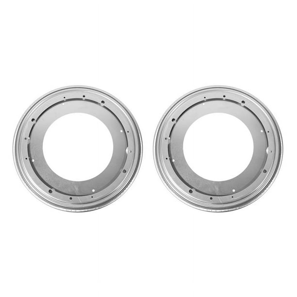 2X la Forma Redonda de 12 Pulgadas Galvanizó la Placa Giratoria Que Giraba la Cocina de la Placa Giratoria Y El Hardware de la Tabla de la Exhibición