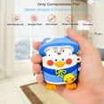 thumbnail image 3 of Funda para Airpods 1 y 2, funda de silicona 3D a prueba de golpes para auriculares con llavero (pato intercambiable con sombrero), 3 of 5