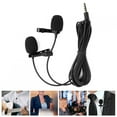 thumbnail image 4 of Double Microphone, Double Microphones Pince à Cravate Pince à Mini Microphone sur Microphone Performance Éprouvée, 4 of 11