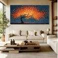 thumbnail image 6 of Canvas Wall Art for Living Room - Large Red Tree of Life Canvas Prints, Modern Abstract Nature Painting Wall Decor for Bedroom Bathroom and Office, 6 of 7