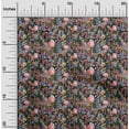 thumbnail image 2 of oneOone Cotton Flex Black Fabric Florals Quilting Supplies Print Sewing Fabric By The Yard 40 Inch Wide, 2 of 4