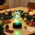 thumbnail image 6 of DIY LED Snowman Rhinestone Art Kit - Tabletop Holiday Decor Lamp - Christmas Family Activity(B), 6 of 6