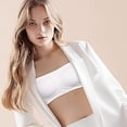 thumbnail image 3 of Paquete de 3 sujetadores sin tirantes para mujer, sujetador bandeau para mujer, sujetador corto sin costuras acolchado, suave y cómodo, sin aros, 3 of 4