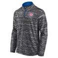 thumbnail image 2 of Men's Fanatics Charcoal Chicago Cubs Getting Faster Space-Dye Quarter-Zip Top, 2 of 3