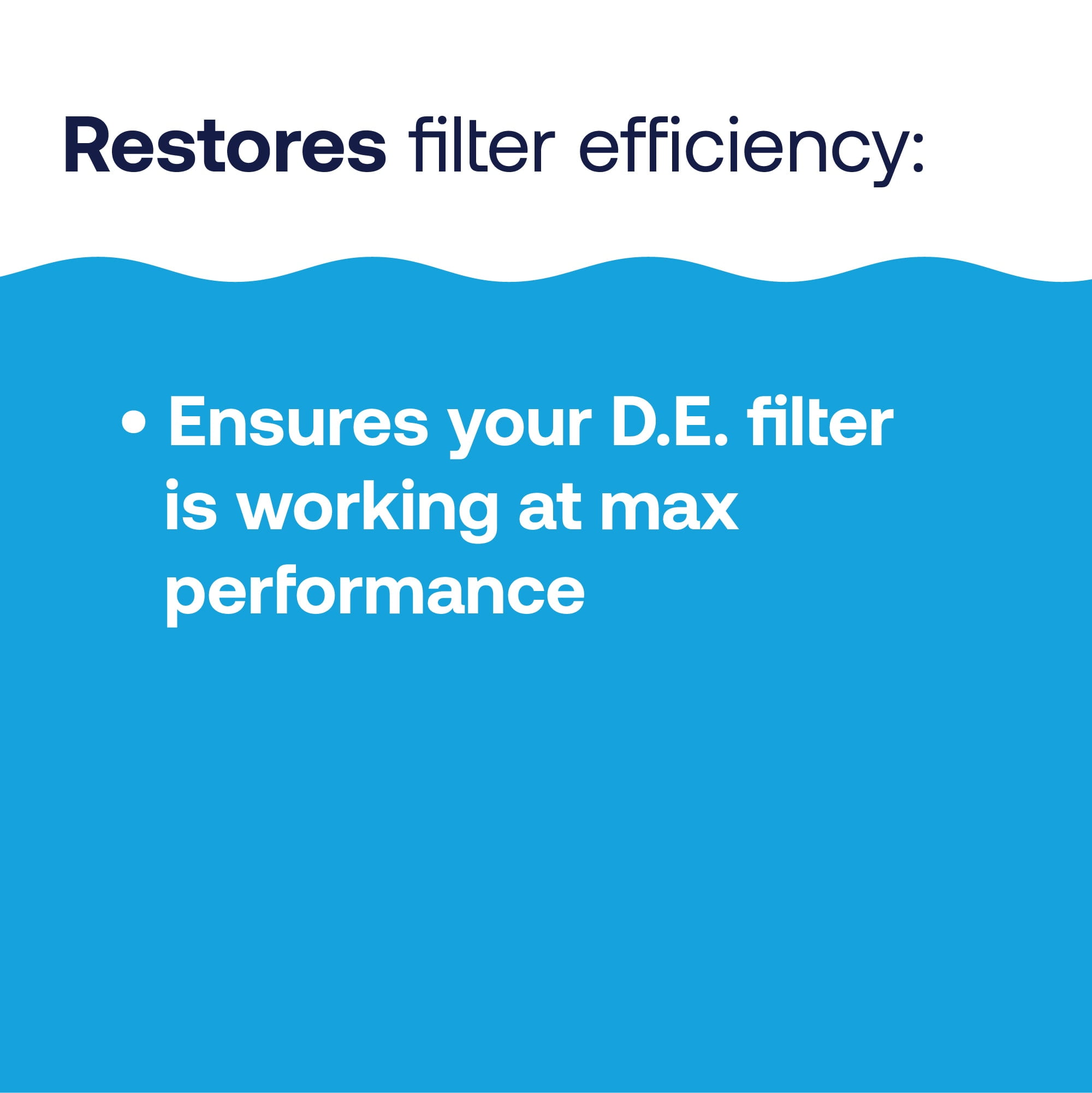 HTH D.E. Filter Aid — Powder (Form), 10 lb — Filter aid (pool chemical type) to improve filtration and clear cloudy water