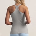 thumbnail image 7 of BUIGTTKLOP Camisole Tops for Women Built in Bra Spaghetti Strap Tank Tops Scoop Neck Ribbed Slim Fitted Basic Tees, 7 of 7
