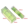 thumbnail image 4 of Spirit-Level Levelers High-Precision Horizontal Mechanical Strip Plastic Transparent +Green 2 Pcs Bubble Brand New, 4 of 7