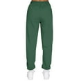 thumbnail image 3 of Gomelly Ladies Bottoms Tapered Leg Sweatpants Casual Sports Pants Women Comfy Jogging Trousers High Waisted Green XL, 3 of 4