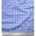 thumbnail image 1 of Soimoi Polyester Crepe Fabric Stencil Floral Decor Fabric Printed Yard 52 Inch Wide, 1 of 3