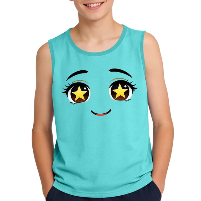 Camisola de Niños Pequeños para Niños de 3 a 15 Años con Impresión de Gradiente Lindo, Tela Suave sin Mangas para Uso Informal Y Ocasiones Especiales