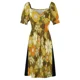 thumbnail image 4 of Vestido sin mangas con estampado Floral Retro/Vintage de los años 70 vestidos elegantes de verano para mujer 2025 vestido de novia, 4 of 5