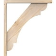 thumbnail image 3 of Ekena Millwork 3 1/2"W x 26"D x 30"H Olympic Block Smooth Bracket w/ Offset Brace, Douglas Fir, 3 of 25