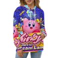 thumbnail image 6 of Kirby Hoodie 3D Print Pullover Hooded Long Sleeve Sweatshirts Tops Blouse with Pocket for Mens Womens, 6 of 7