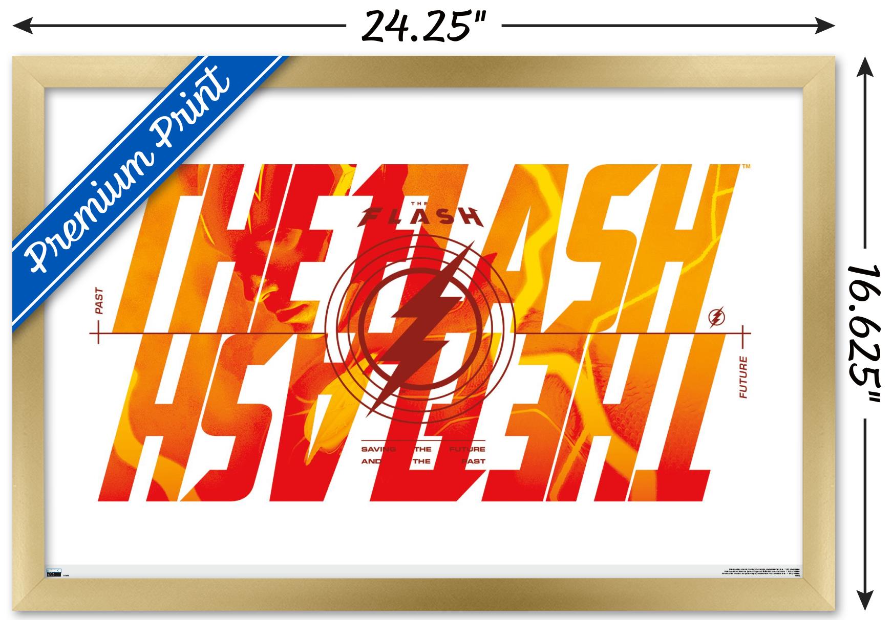 DC Comics Movie The Flash - Reverse Wall Poster, 14.725" x 22.375" Framed