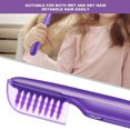 thumbnail image 3 of BRILLAR Peine eléctrico para el cabello: peine caliente ligero de color púrpura para cabello seco y húmedo, masaje del cuero cabelludo y apto para niños con cubierta protectora, 3 of 5