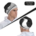 thumbnail image 6 of Naloa Black White Fluid Sculpture Beanie for Men Women Knitted Unisex Winter Hat Beanies Cap Knit Cuffed Beanies Hats, 6 of 7