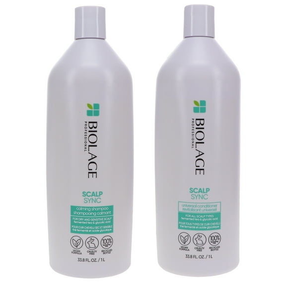 Matrix Biolage Scalp Sync Calming Shampoo 33.8 oz & Biolage ScalpSync Universal Conditioner 33.8 oz Combo Pack