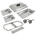 thumbnail image 3 of Sterno 70153 Foldable Frame Buffet Chafer Set, 8-Quart, Stainless Steel Finish, 3 of 8