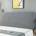thumbnail image 1 of Funda elástica para cabecera de cama, funda para cabecera de jacquard cuadrada pequeña, funda para cabecera de cama a prueba de polvo para dormitorio, cabecera de cama a prueba de suciedad, 1 of 8