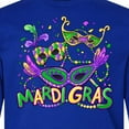 thumbnail image 4 of Inktastic Mardi Gras Masks and Beads Long Sleeve Youth T-Shirt, 4 of 5