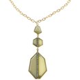 thumbnail image 1 of Mi Amore Pendant-Necklace Gold-Tone/Green, 1 of 3
