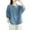 Blue, variant on Cathalem Women Oversized T-Shirt 2024 Summer Ribbed Knit Slim Fit Casual Basic Tee Tops,Green XXXXL